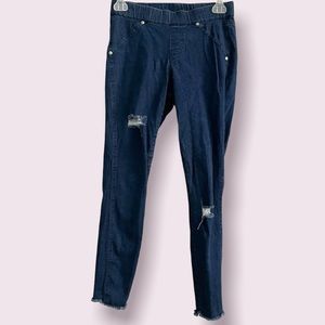 Hue Ripped Blue Skinny Jeans